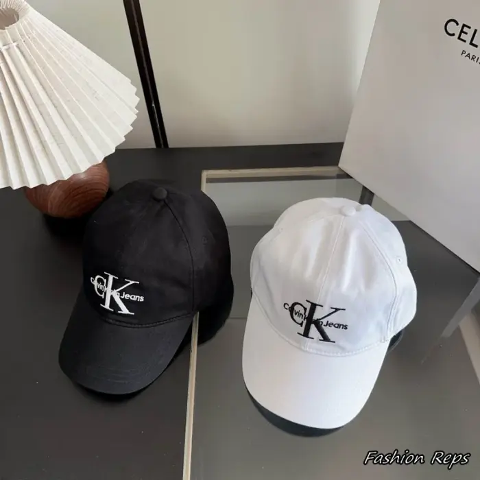 Calvin Klein Jeans Monogram Logo Embroidered Baseball Cap In 2 Colors