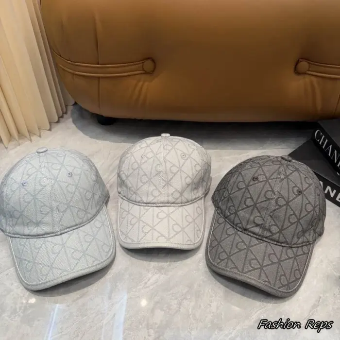 Calvin Klein All Over Monogram Print Canvas Baseball Cap In Multiple Colors