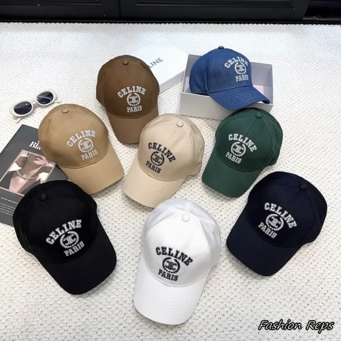 Celine Triomphe Laurel Crest Logo Baseball Cap In Multiple Colors