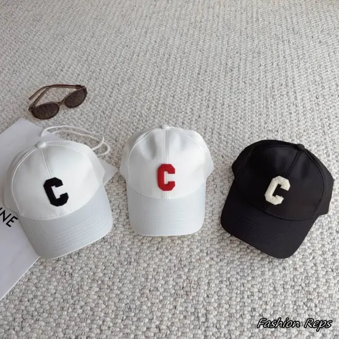 Celine Classic C Letter Emblem Twill Sun Cap In Multiple Colors