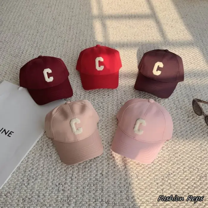 Celine Initial C Patch Twill Baseball Cap In Multiple Colors