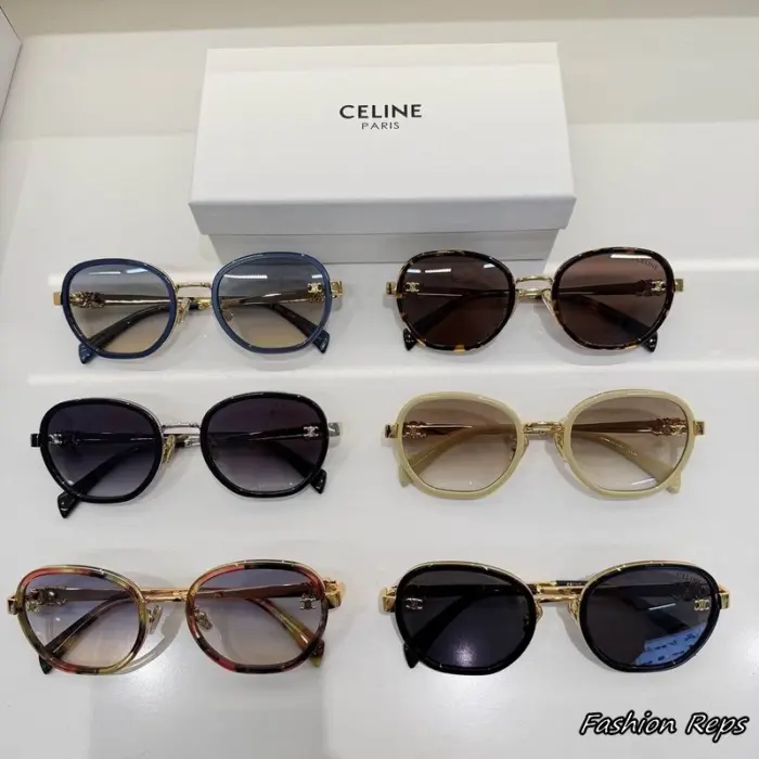 Celine Triomphe CL40235U Round Sunglasses In Different Colors