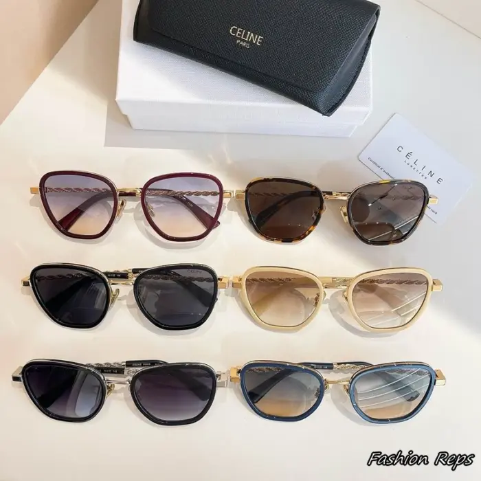 Celine Chain Triomphe CL42125U Square Sunglasses In Different Colors