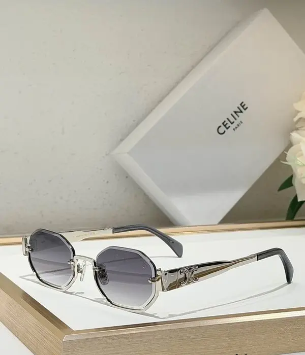 Celine Metal Triomphe Hexagonal Sunglasses In Different Colors