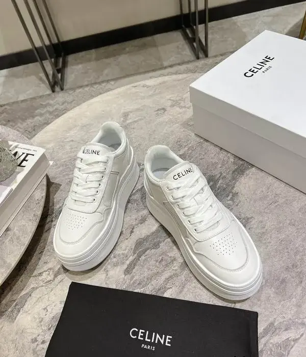Celine Low Top Sneakers With Debossed Celine Logo On The Side In 2 Colors