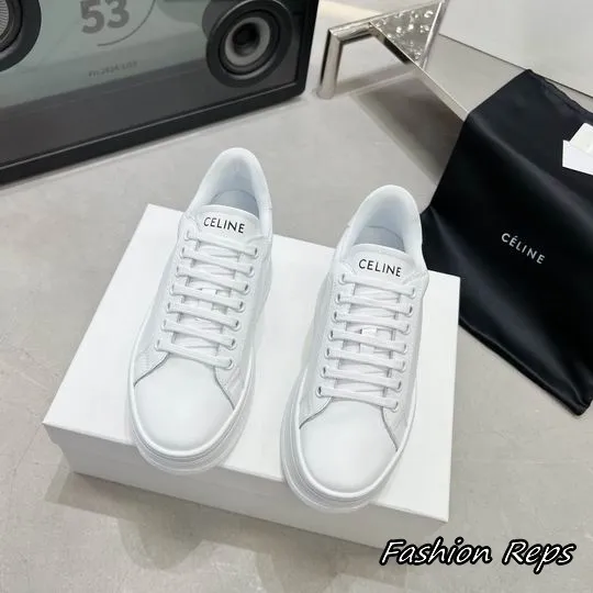 Celine Platform Lace Up Sneakers With Thick Stacked Sole In Different Colors