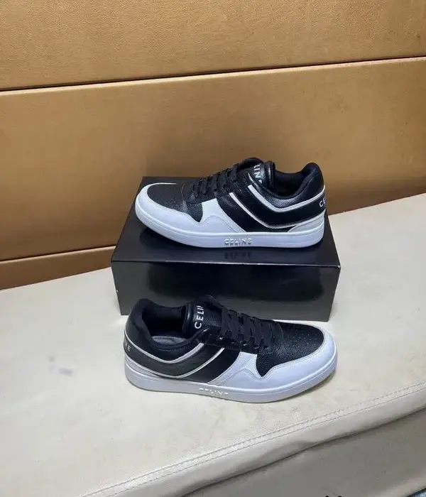 Celine Low Top Trainers With Contrasting Side Stripe
