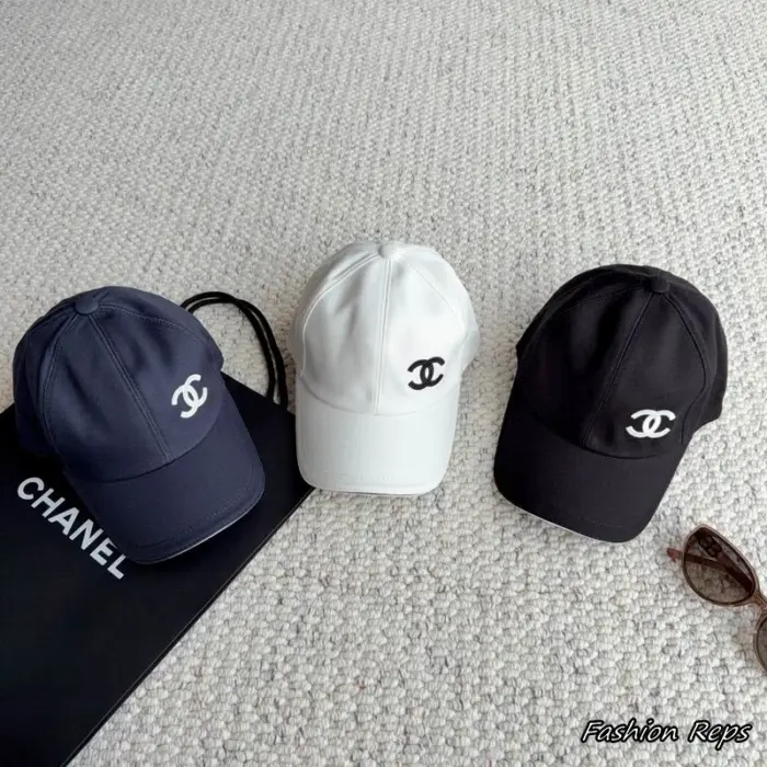 Chanel Offset Side CC Logo Canvas Baseball Cap In Multiple Colors