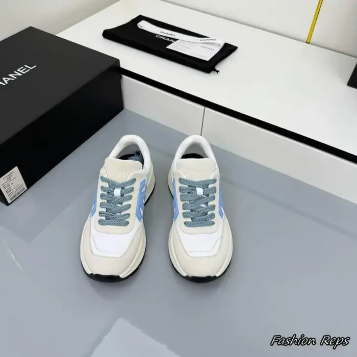 Chanel Women's Logo Sneakers With Chunky Textured Sole