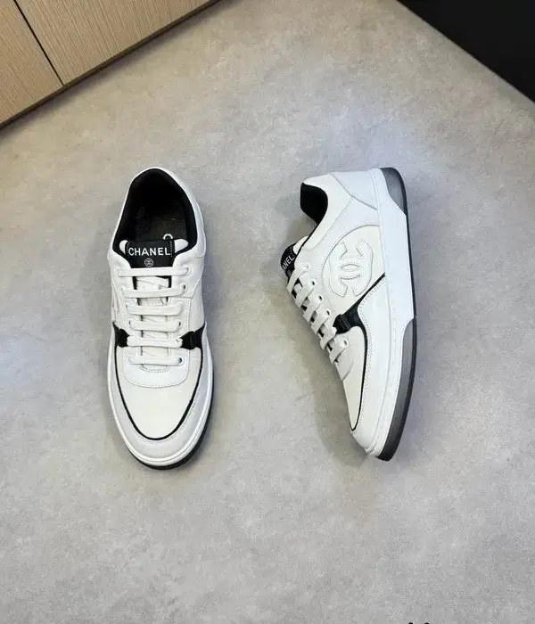 Chanel Low Top Sneakers With Chanel Logo On The Side In Different Colors