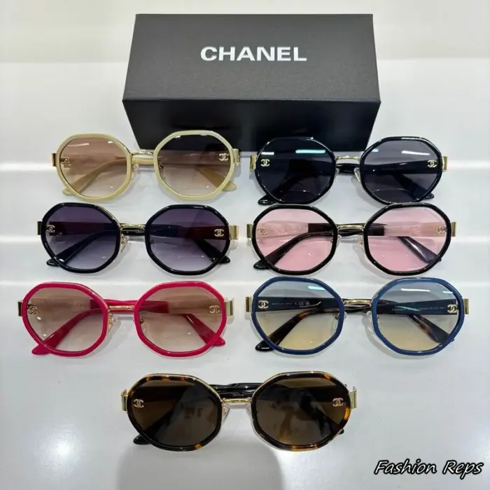 Chanel Round Metal Acetate Rim CC Sunglasses In Different Colors