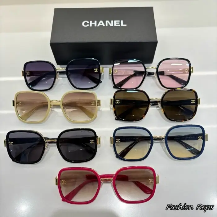 Chanel Square Metal Acetate Rim CC Sunglasses In Different Colors