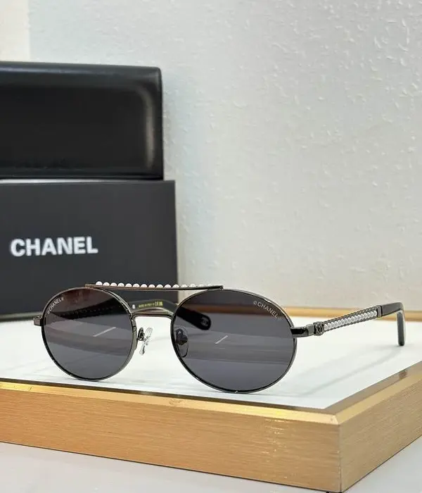 Chanel Metal Round Pearl Aviator Sunglasses In Different Colors