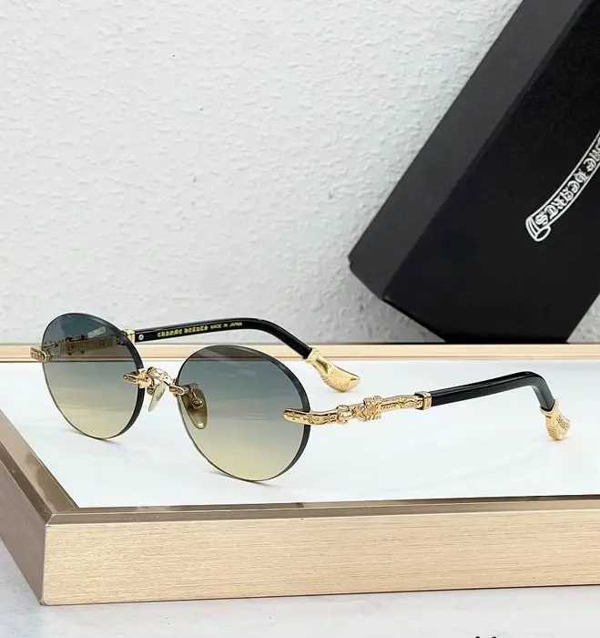 Chrome Hearts Rimless Oval Sunglasses In Different Colors