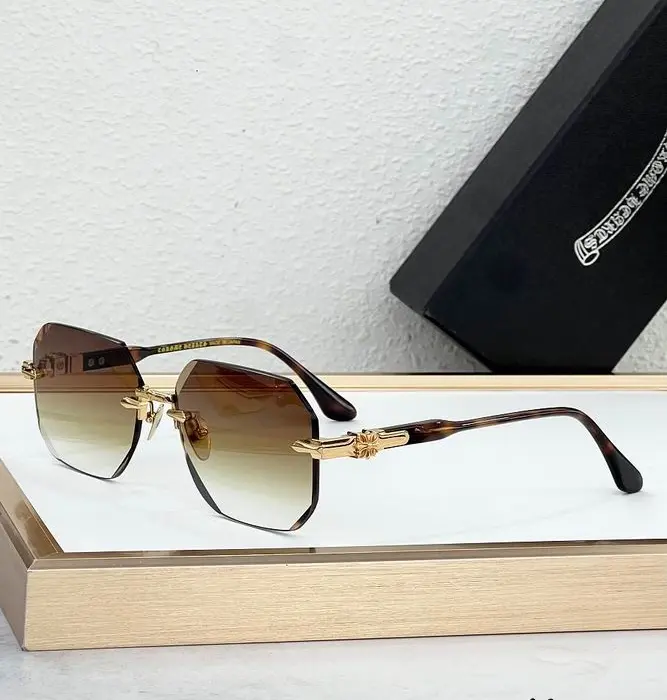 Chrome Hearts Rimless Geometric Sunglasses In Different Colors