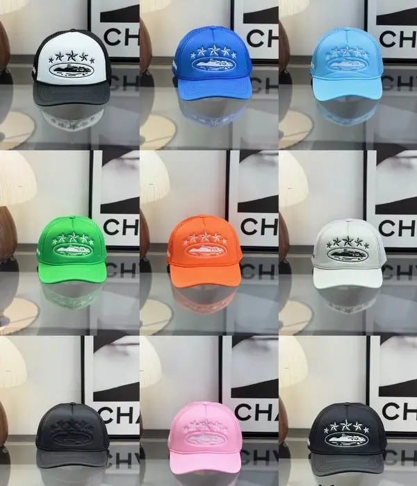 Corteiz Alcatraz Star Logo Foam Mesh Trucker Cap In Multiple Colors
