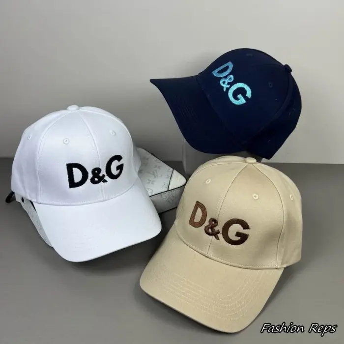 Dolce & Gabbana D&G Logo Embroidered Cotton Baseball Cap In Multiple Colors