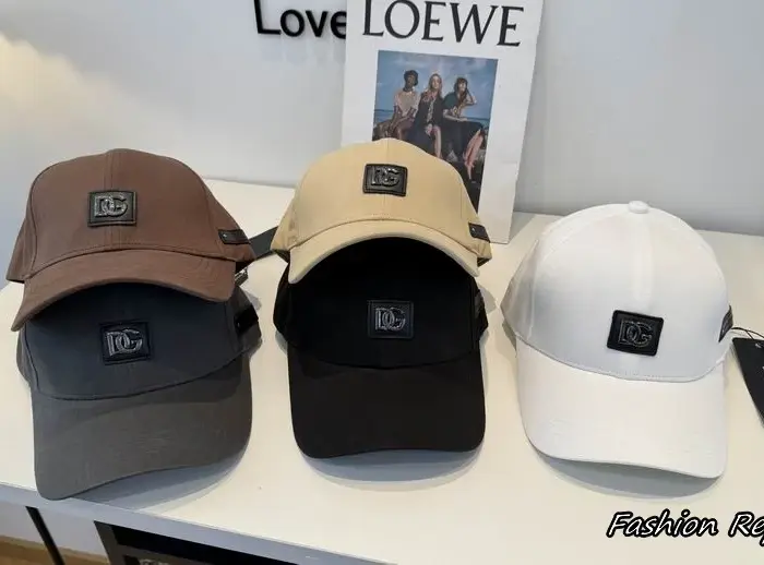Dolce & Gabbana Metal DG Plaque Leather Patch Baseball Cap In Multiple Colors