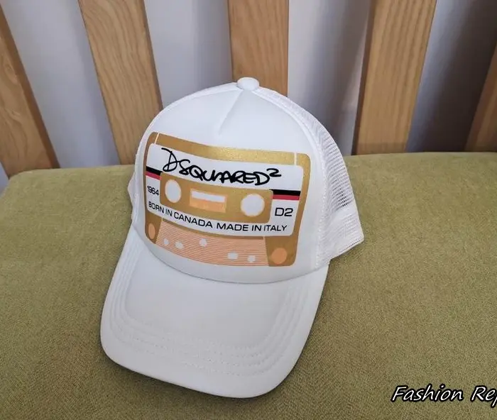 Dsquared2 Audio Cassette Tape Printed Mesh Trucker Cap