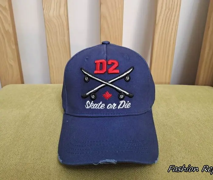 Dsquared2 D2 Skate Or Die Distressed Baseball Cap