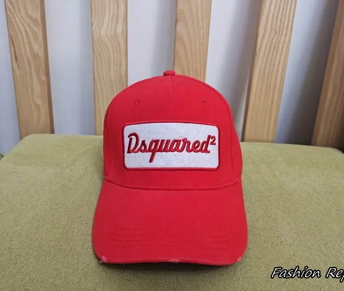 Dsquared2 Cursive Logo Felt Patch Baseball Cap