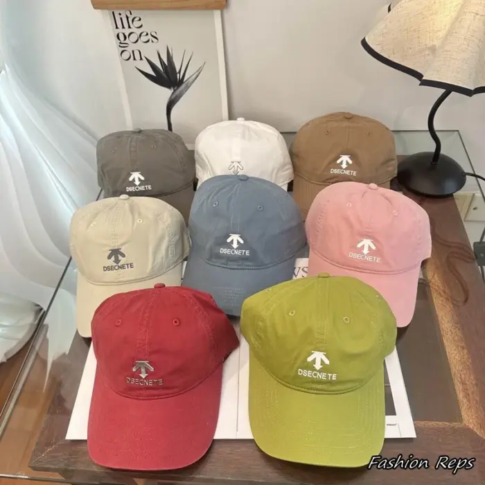 Descente Washed Cotton Twill Spirit Mark Cap In Multiple Color