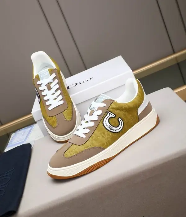 Christian Dior Low Top Trainers With Dior Jacquard