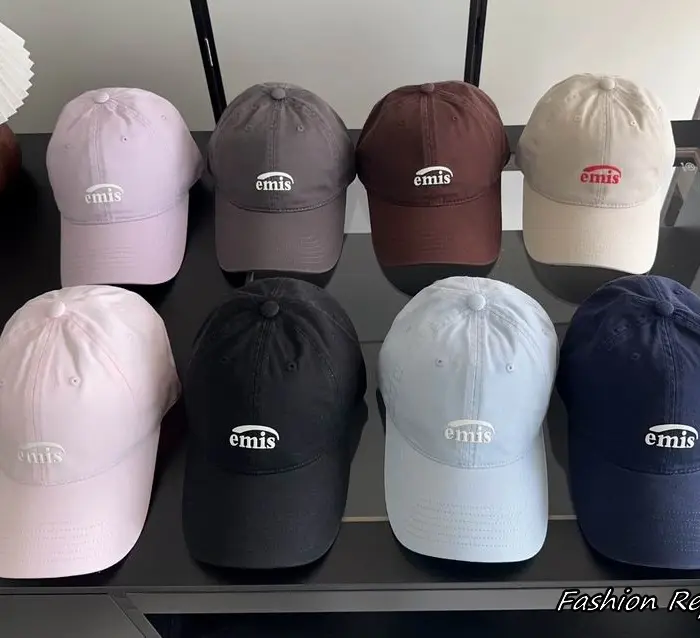 Emis Arch Logo Solid Monochromatic Twill Baseball Cap In Multiple Colors