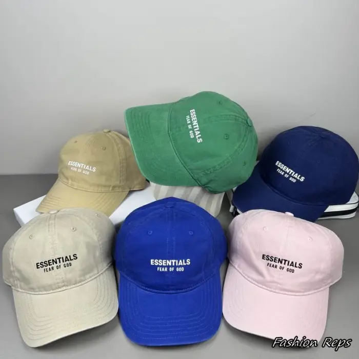 Fear of God Luxury Essentials "1977" Embroidered Year Graphic Cap In Multiple Colors