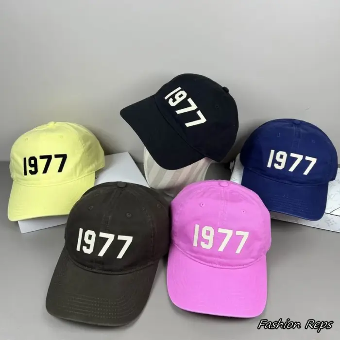 Fear of God Essentials 1977 Embroidered Year Graphic Cap In Multiple Colors