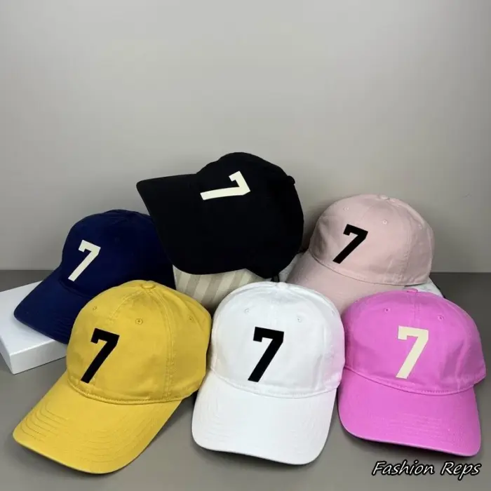 Fear of God 7th Collection Number 7 Appliqué Strapback Cap In Multiple Colors