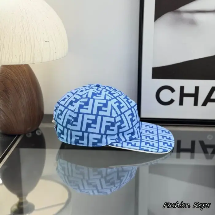 Fendi FF Monogram Canvas Baseball Cap In Multiple Colors