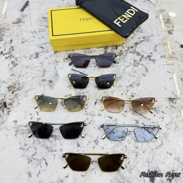 Fendi First Crystal Rimless Sunglasses In Different Colors