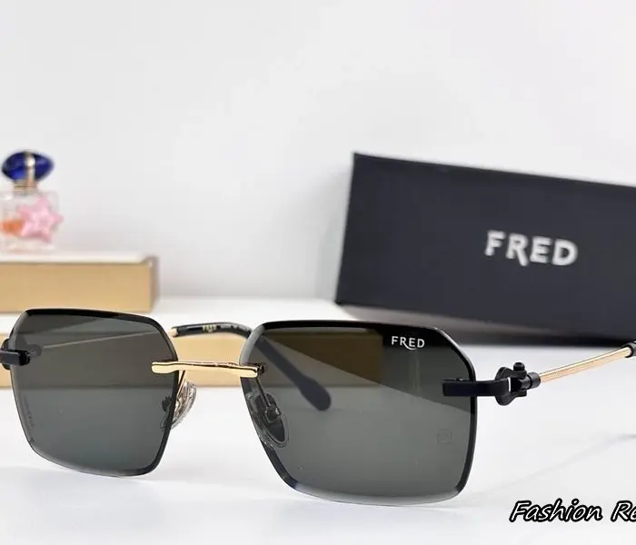 Fred Force 10 Rectangular Rimless Sunglasses In Different Colors