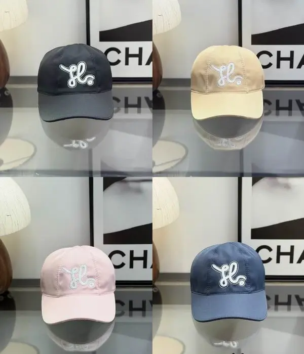 Hermès Script Cursive "H" Logo Technical Fabric Baseball Cap In Multiple Colors