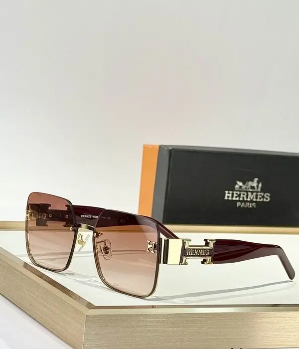 Hermès Rimless Square Sunglasses In Different Colors