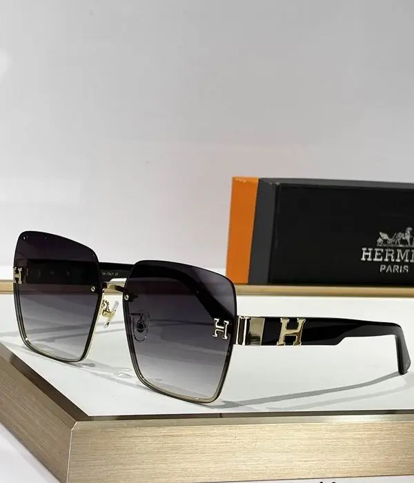 Hermès Rimless H Logo Square Sunglasses In Different Colors