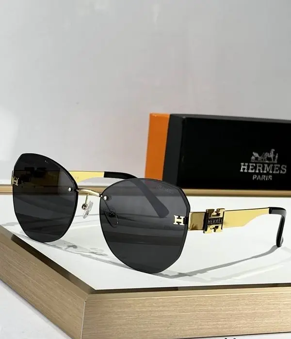 Hermès Rimless Geometric Aviator Sunglasses In Different Colors