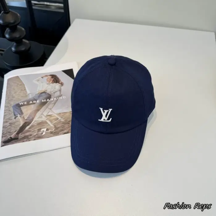 Louis Vuitton Embroidered Small LV Logo Canvas Baseball Cap