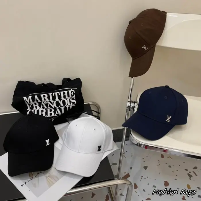 Louis Vuitton Side Embroidered LV Logo Baseball Cap In Different Colors