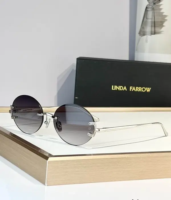 Linda Farrow Round Rimless Sunglasses In Different Colors