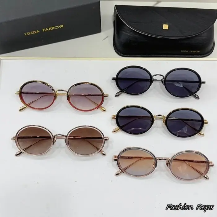 Linda Farrow Finn Oval Sunglasses In Different Colors