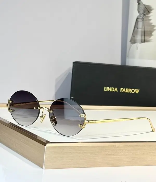 Linda Farrow Rimless Round Sunglasses In Different Colors