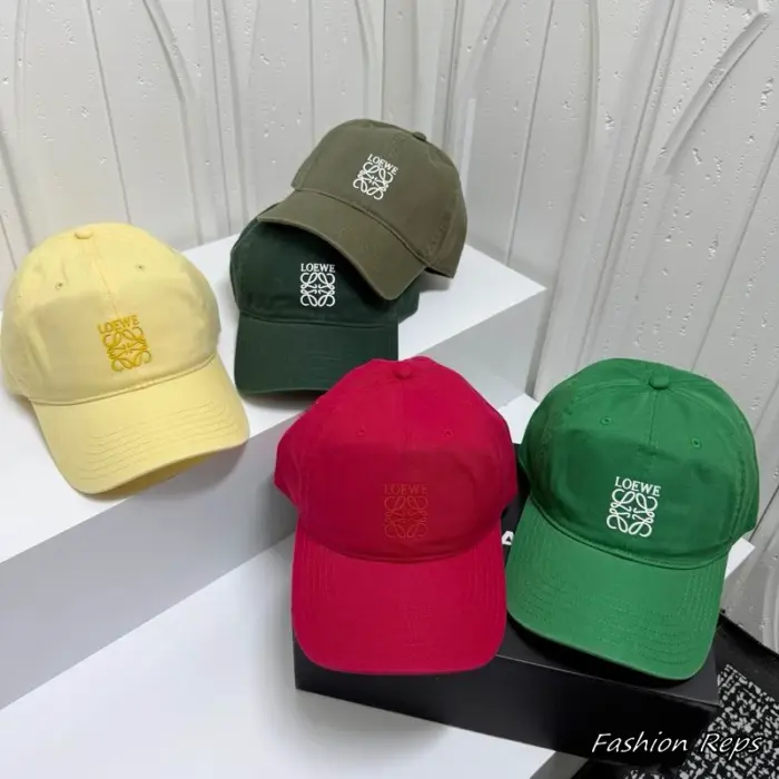 Loewe Classic Anagram Logo Curved Brim Cap in Multiple Colors