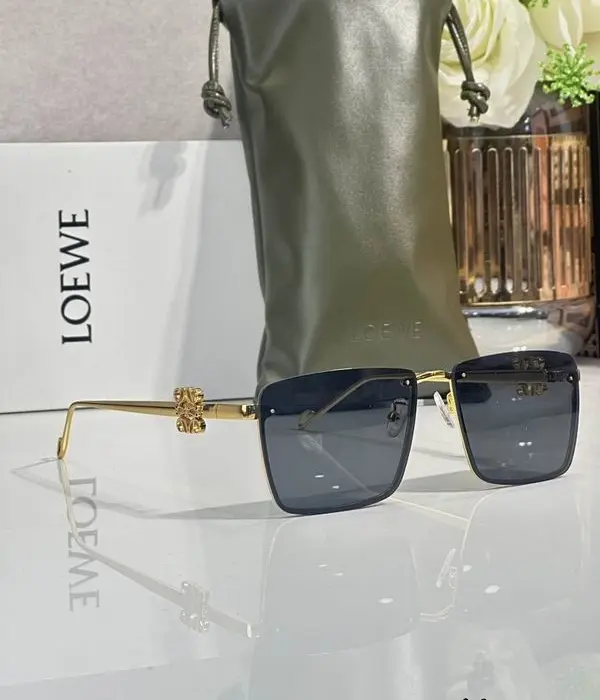 Loewe Anagram Rimless Square Sunglasses In Different Colors