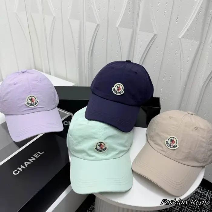 Moncler Felt Logo Strapback Tech Cap In Multiple Colors