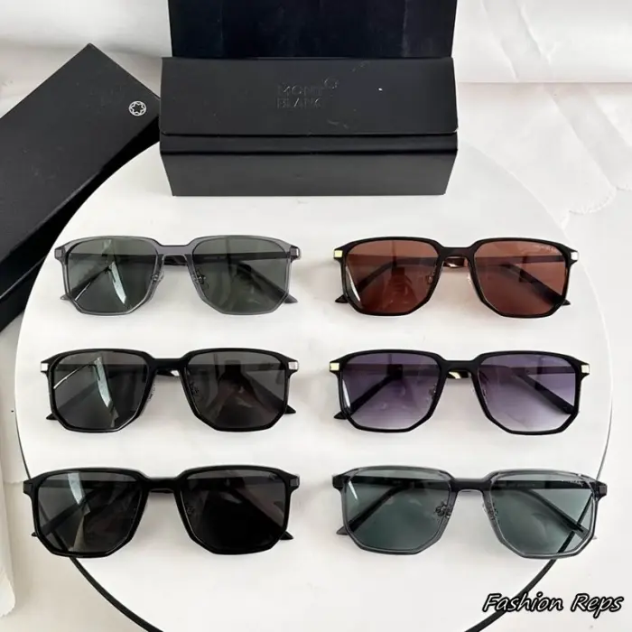 Montblanc MB0420SK Square Acetate Sunglasses In Different Colors