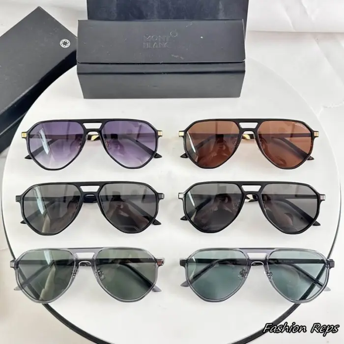 Montblanc Navigator Aviator Style Sunglasses In Different Colors
