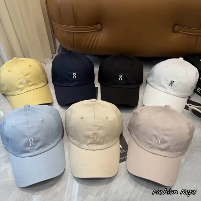 On Running Tech Lightweight Adjustable Strapback Caps In Different Colors
