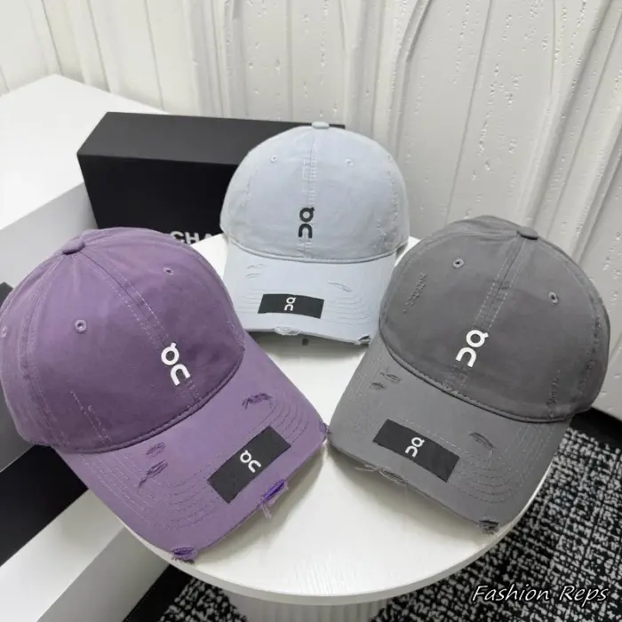 On Running Streetwear Washed Twill Curved Brim Caps In Multiple Colors